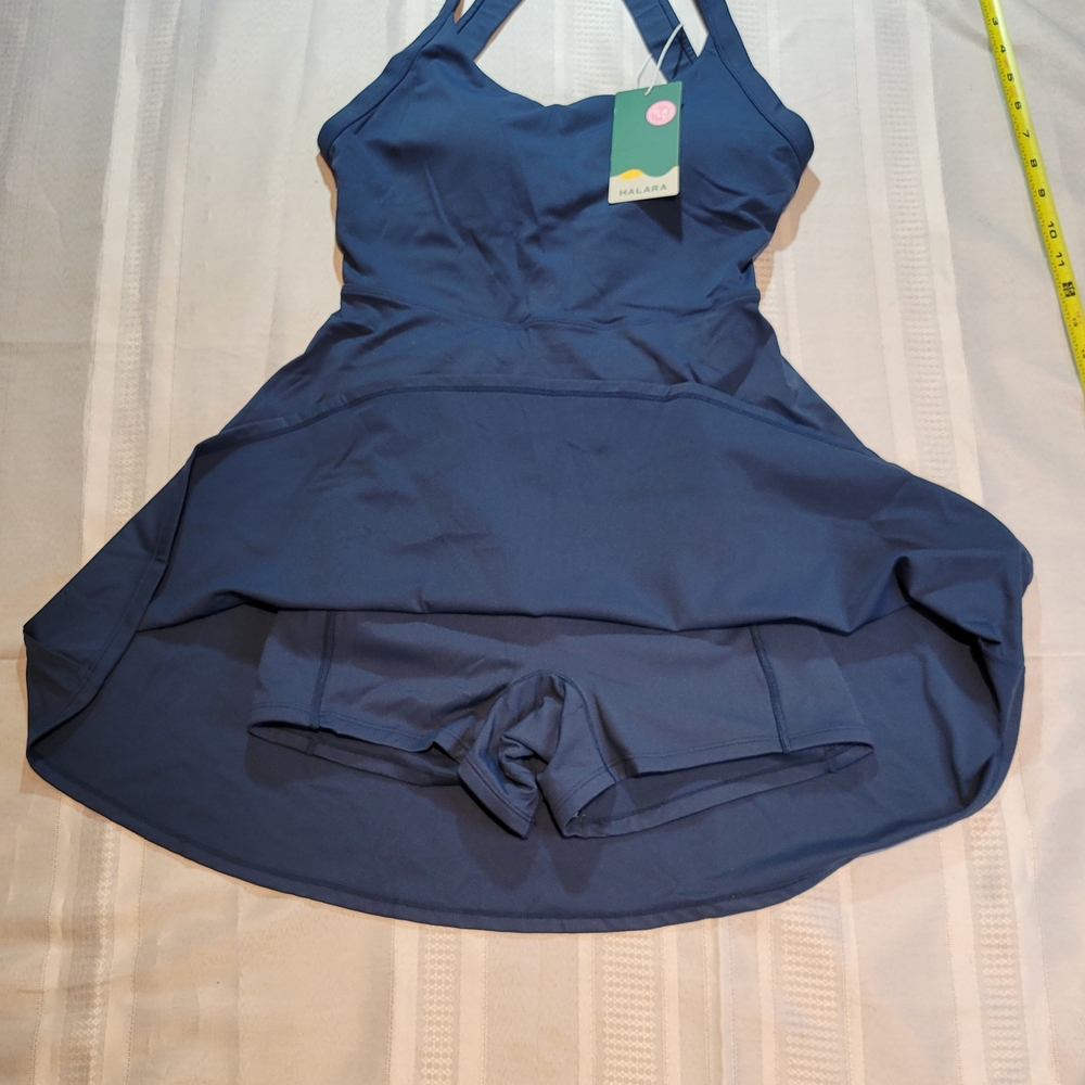 HALARA Navy Halter Mini Dress - Picture 3 of 5